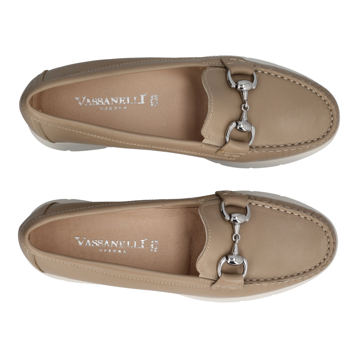 Mocassini Donna Beige