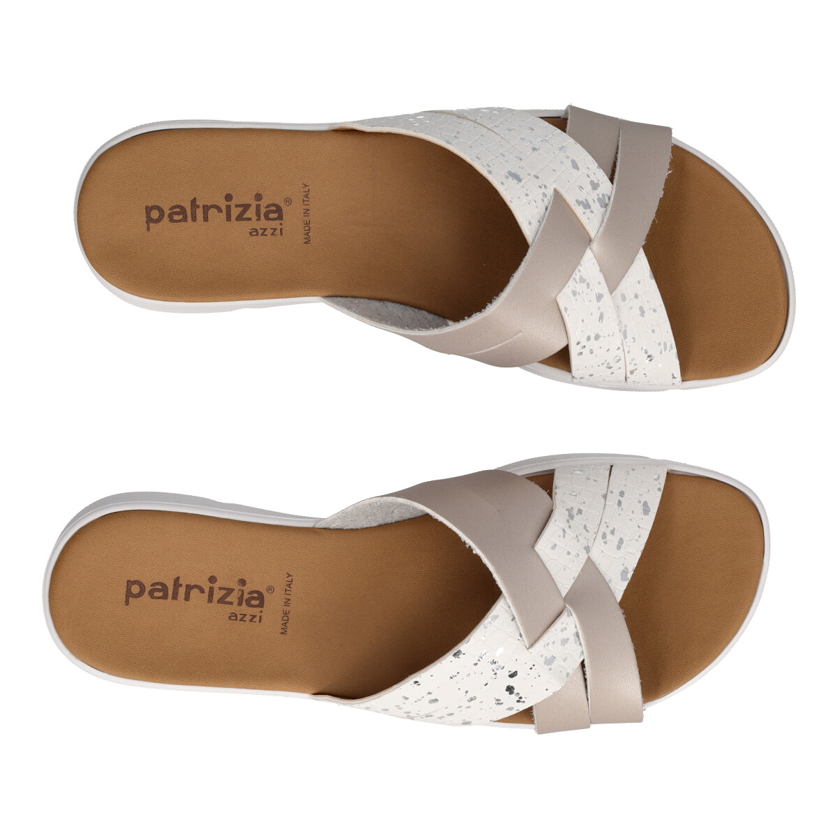 Ciabatte Donna Bianche e Argento