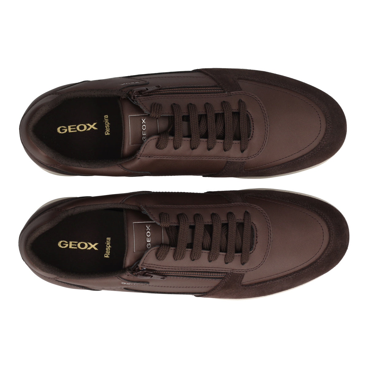 AVERY Sneaker uomo con zip e inserti scamosciati