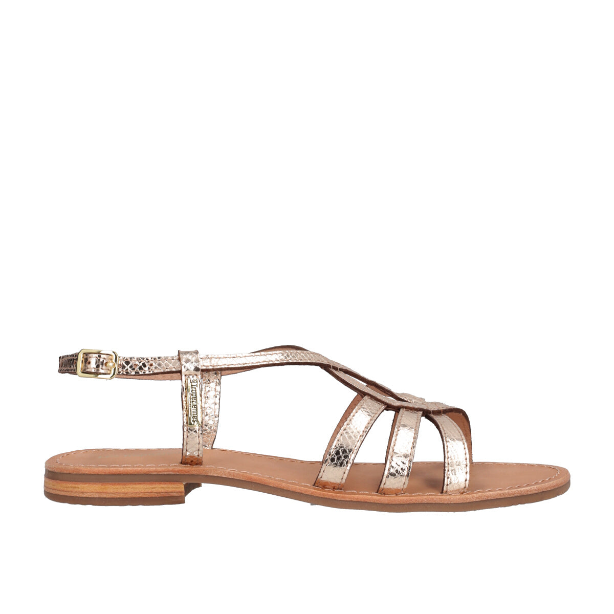 Sandali Donna Oro Pitonato