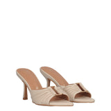 Sandali con Tacco Donna Beige