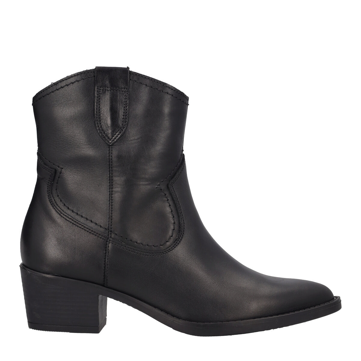 Stivaletti Texani Donna Neri in Pelle