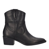 Stivaletti Texani Donna Neri in Pelle