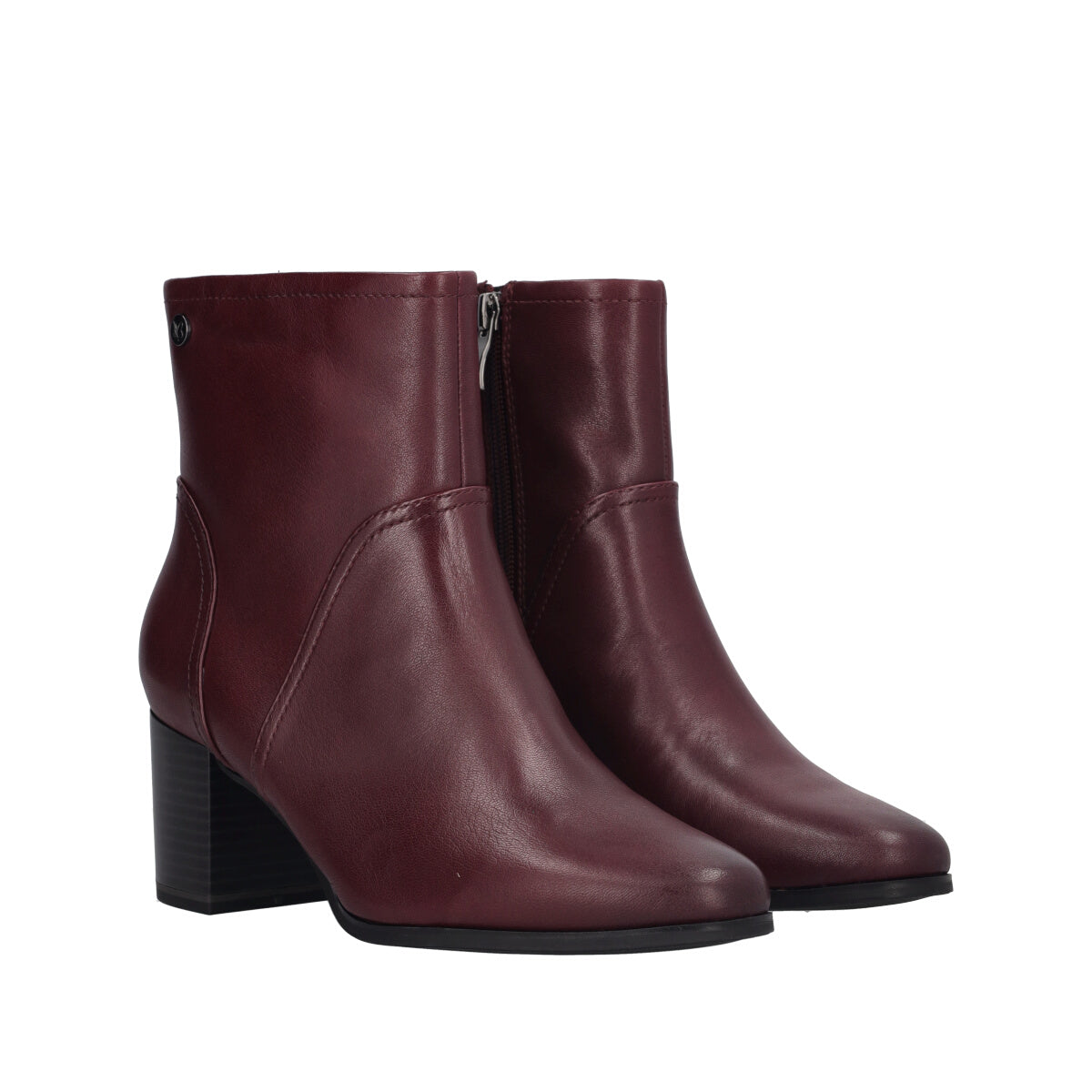 Stivaletti Donna Bordeaux in Pelle