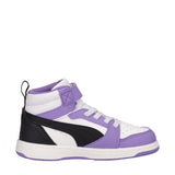 REBOUND V6 MID AC INF Sneakers Bambina Lilla, Bianche e Nere