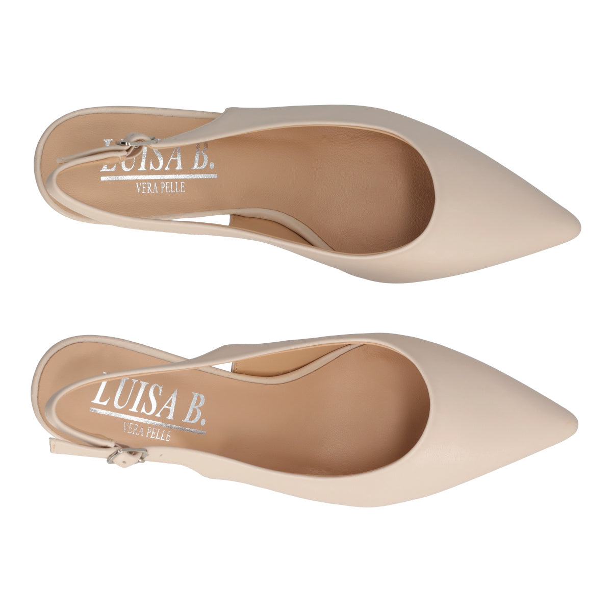 Slingback Donna Beige