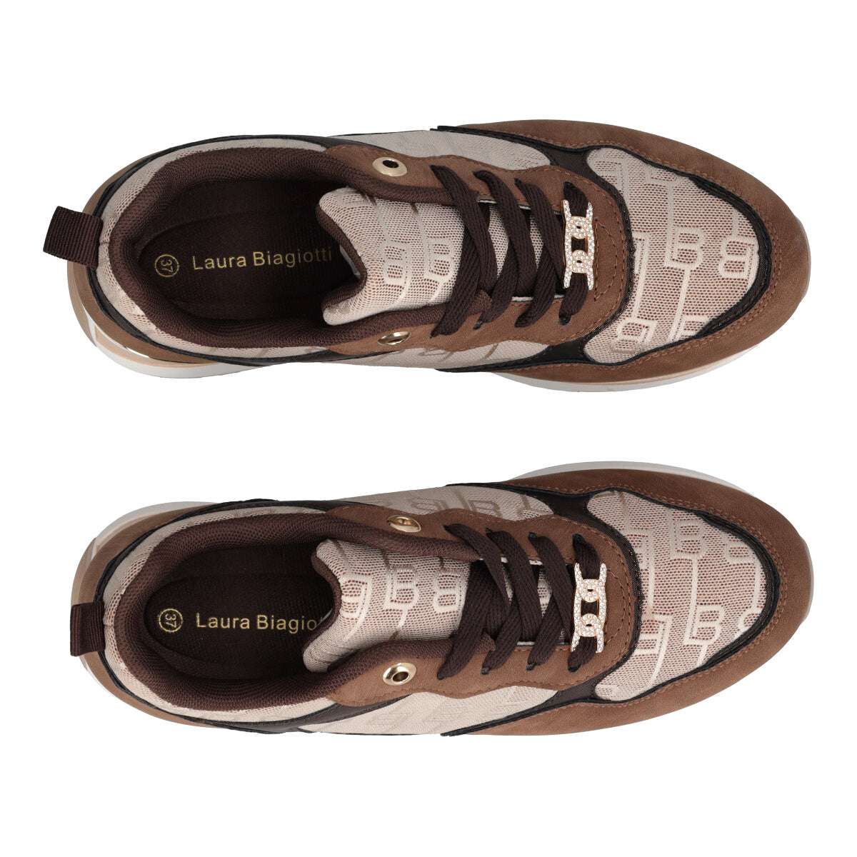 Stringate Donna Beige e Marroni