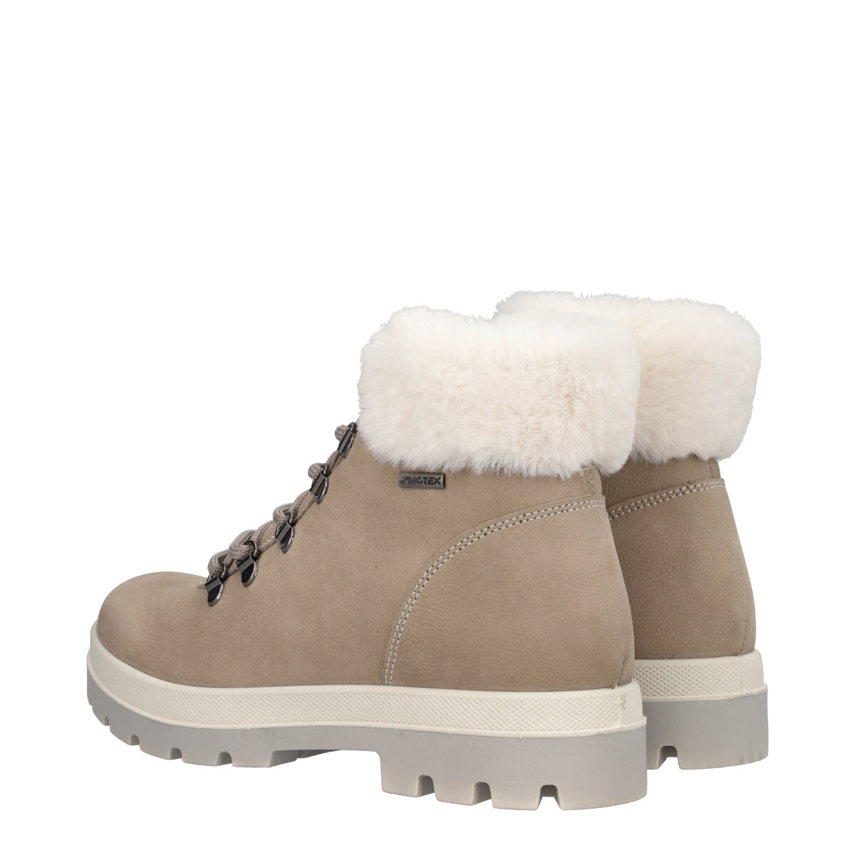 Polacchi Donna Grigi in Pelle