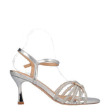 Sandali con tacco Donna Argento