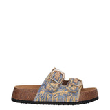 Ciabatte Donna Blu e Beige
