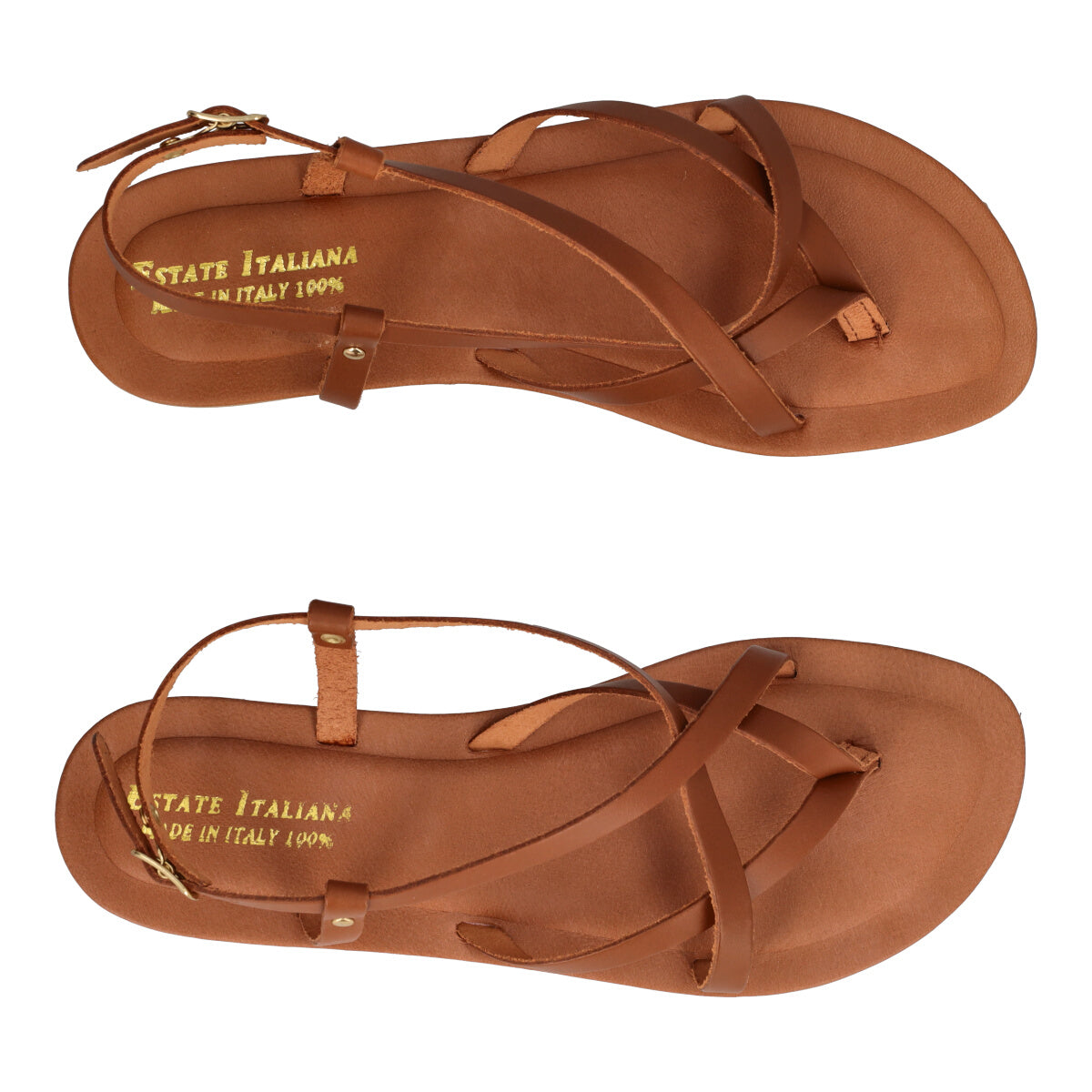 Sandali Infradito Donna Marrone