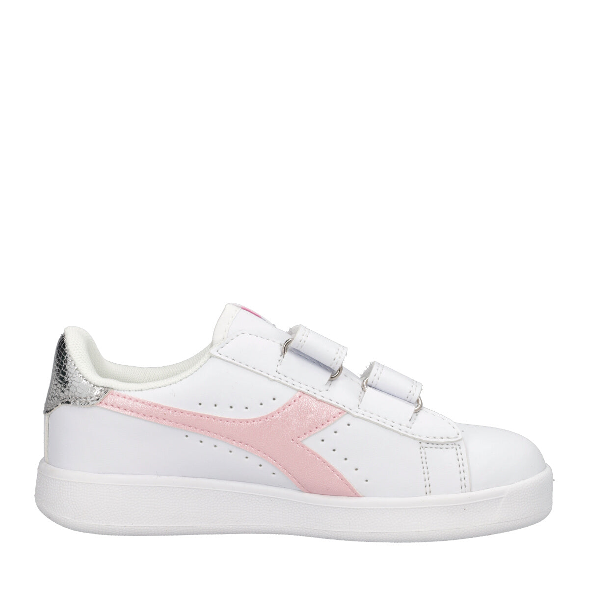 GAME P BALLET PS Sneakers Bambina Bianche, Rosa e Argento
