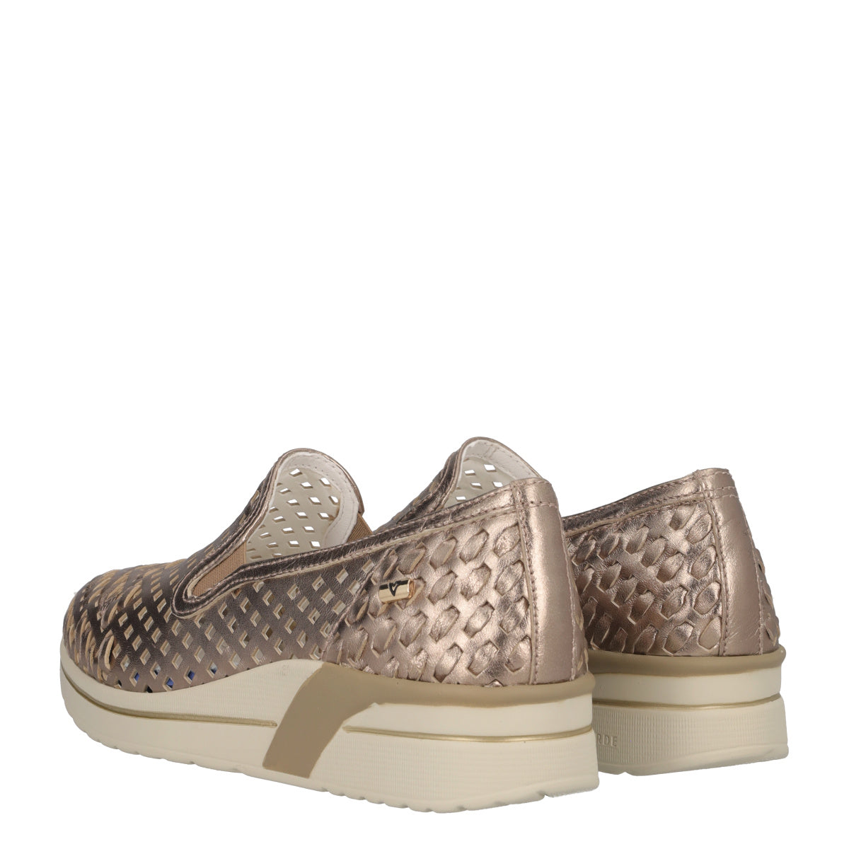 Slip-on Donna Bronzo Metallizzato