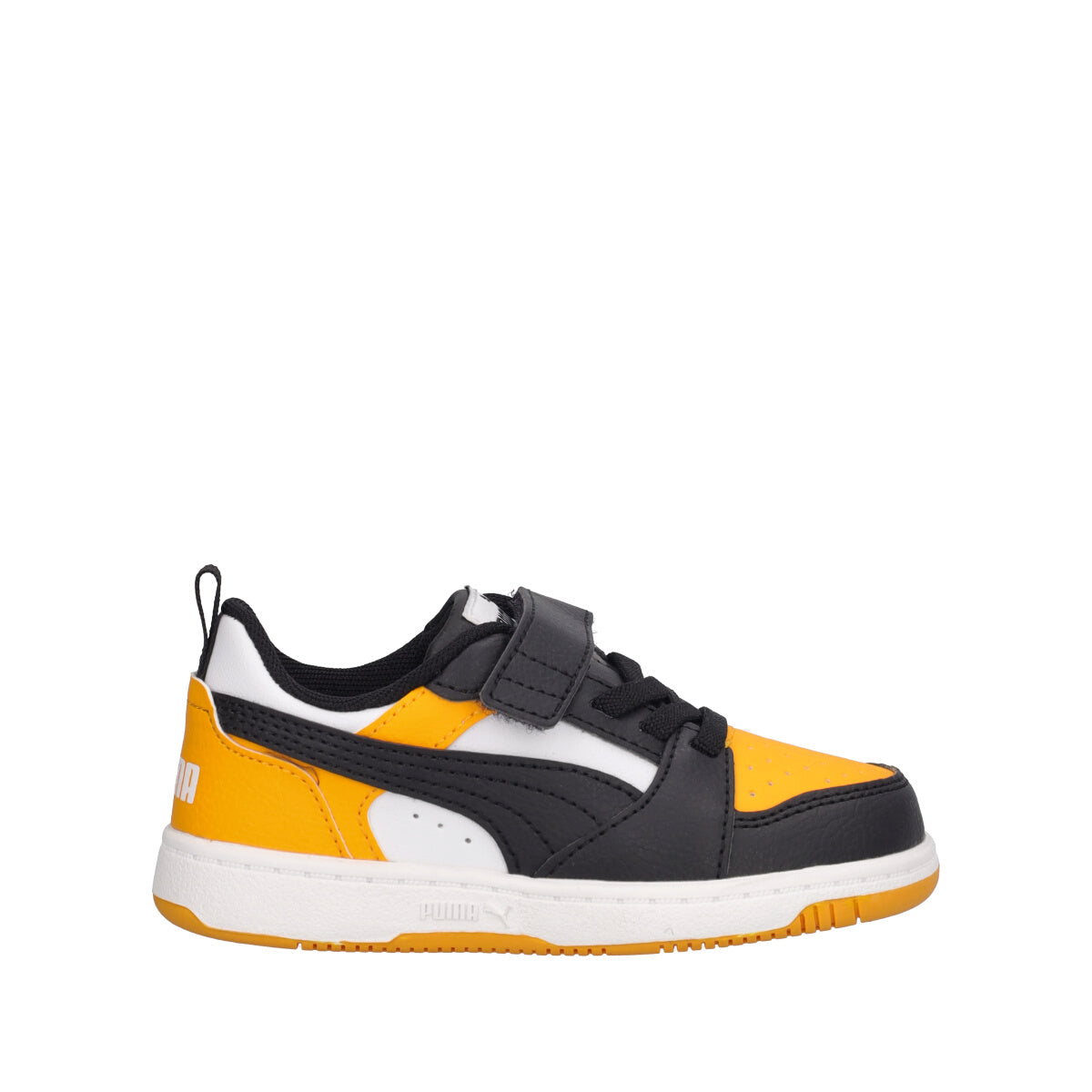 REBOUND V6 LO AC INF Sneakers Bambino Bianche, Gialli e Nere