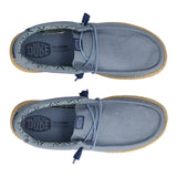 WALLY STRETCH CANVAS Mocassino Slip-on Uomo Azzurro
