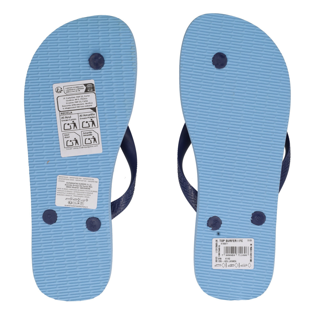 TOP SURFER I Infradito Uomo Blu