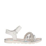 Sandali Bambina Argento e Bianchi