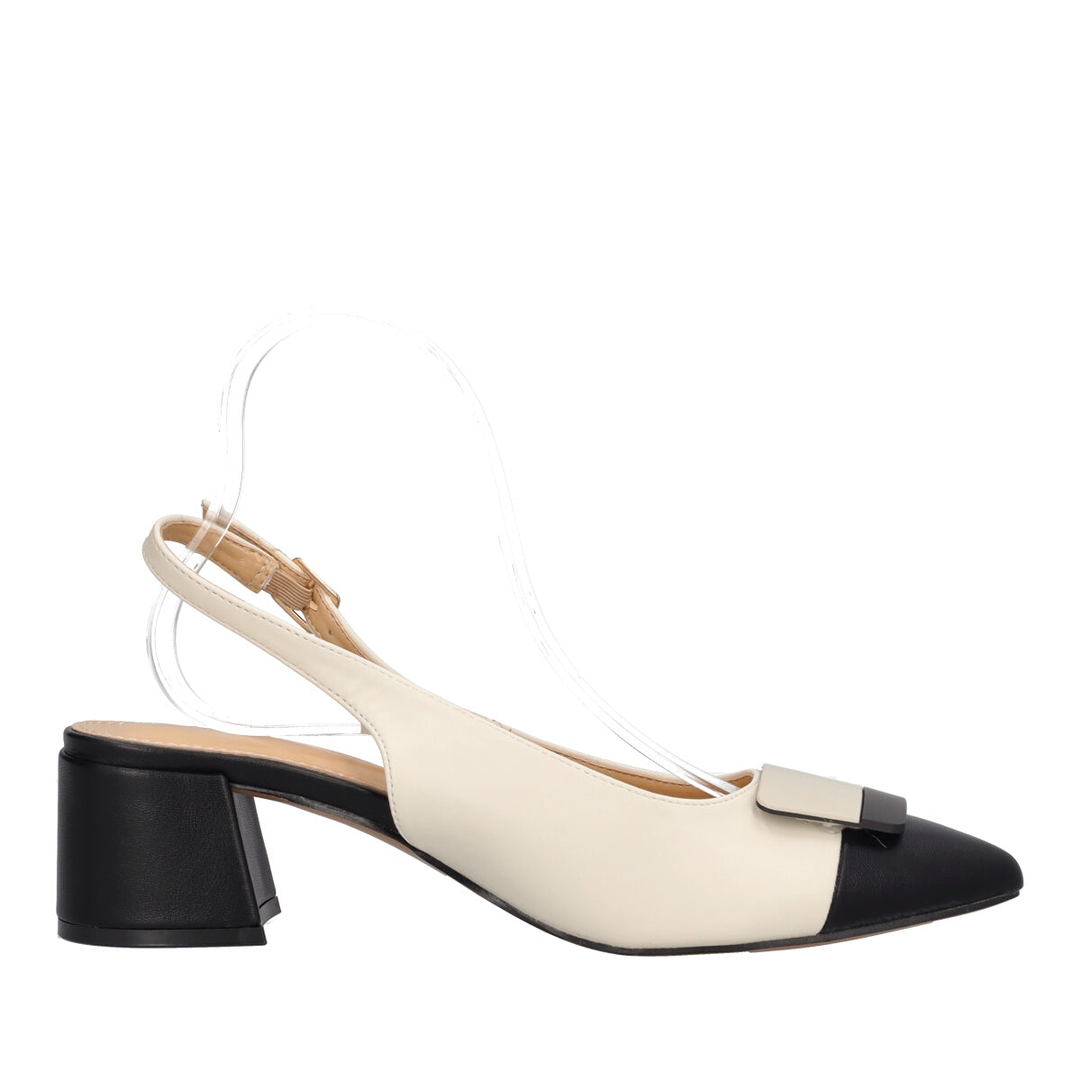 Slingback Donna Panna e Nero