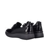 WAY Mocassini Donna Neri Comfort in Pelle