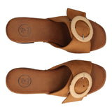 Ciabatte con Tacco Donna Beige