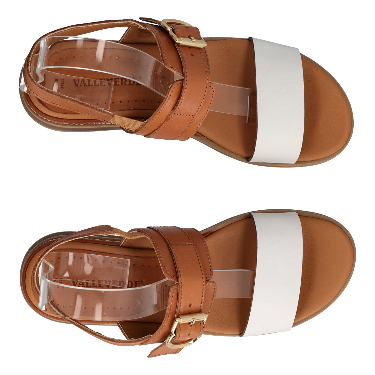 Sandali Donna Marroni e Bianchi