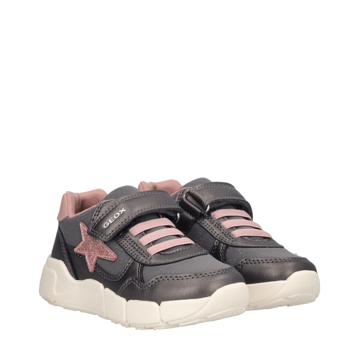 FLEXYPER Sneakers Bambina Grigie e Rosa