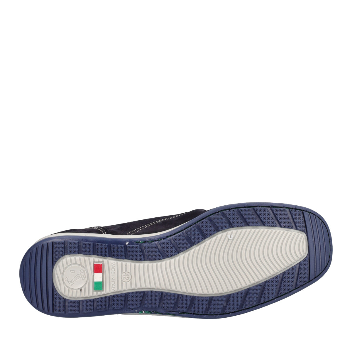 Mocassino Uomo Blu Scamosciato