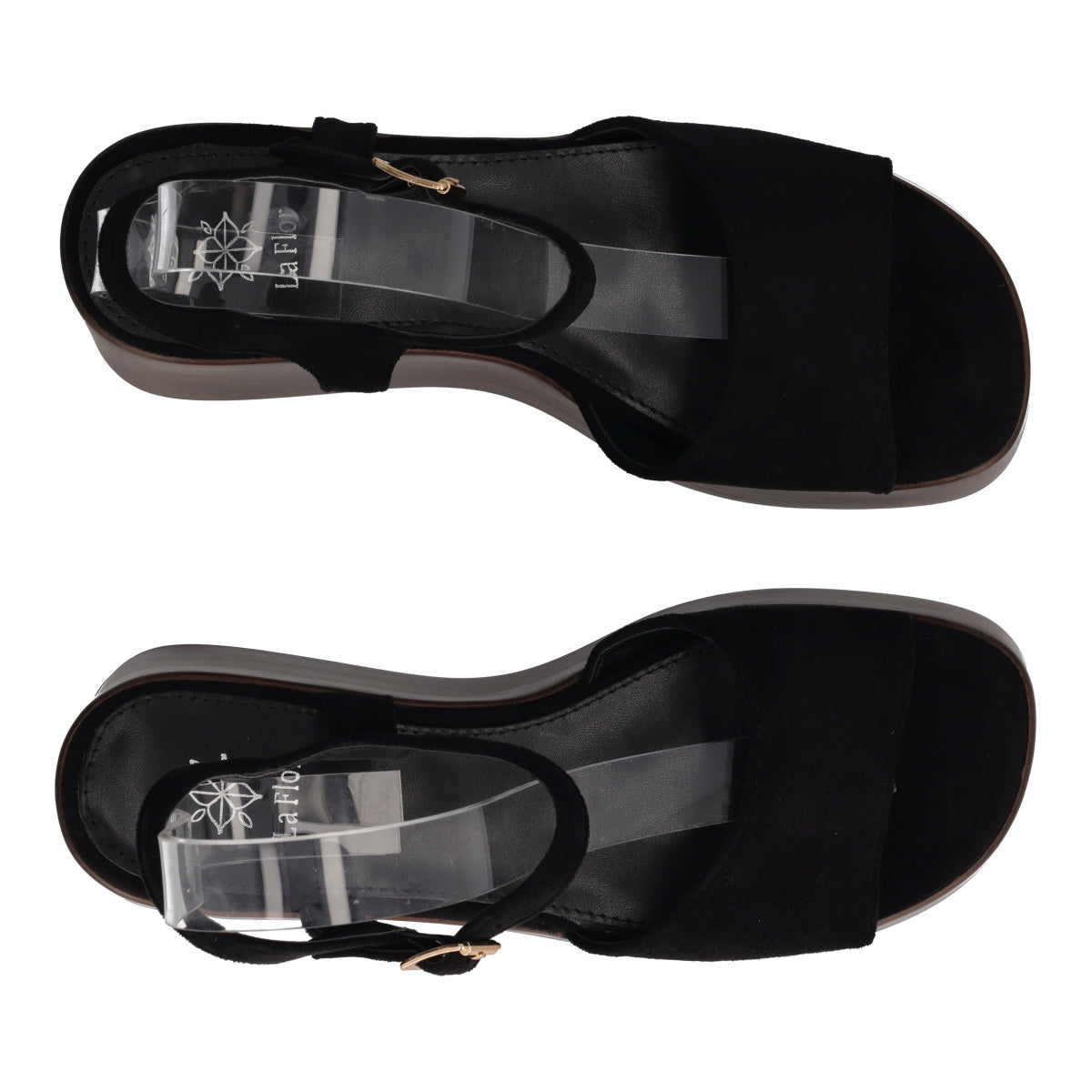 Sandalo con Zeppa Donna Nero