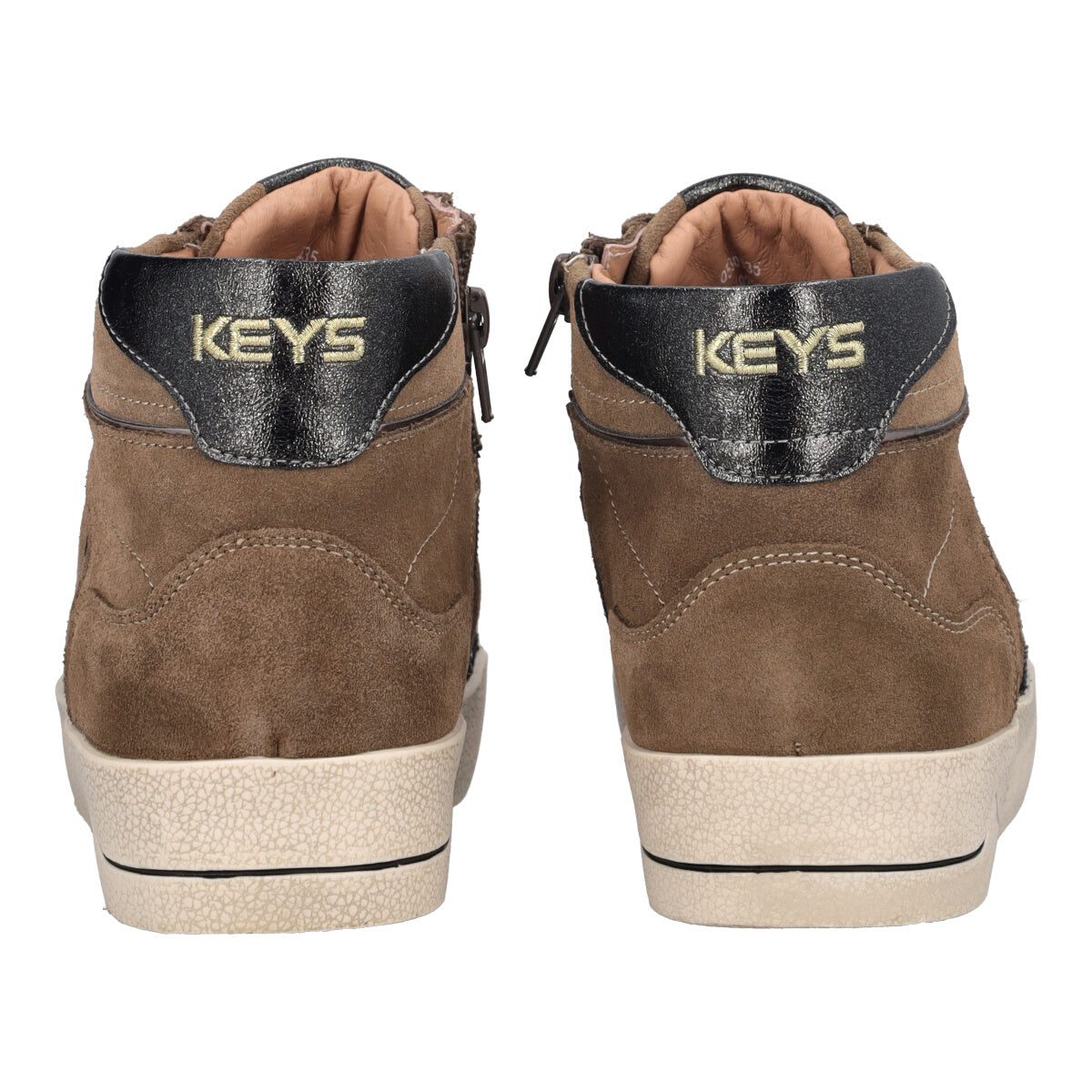 Sneakers Alta Donna Taupe con Rialzo interno