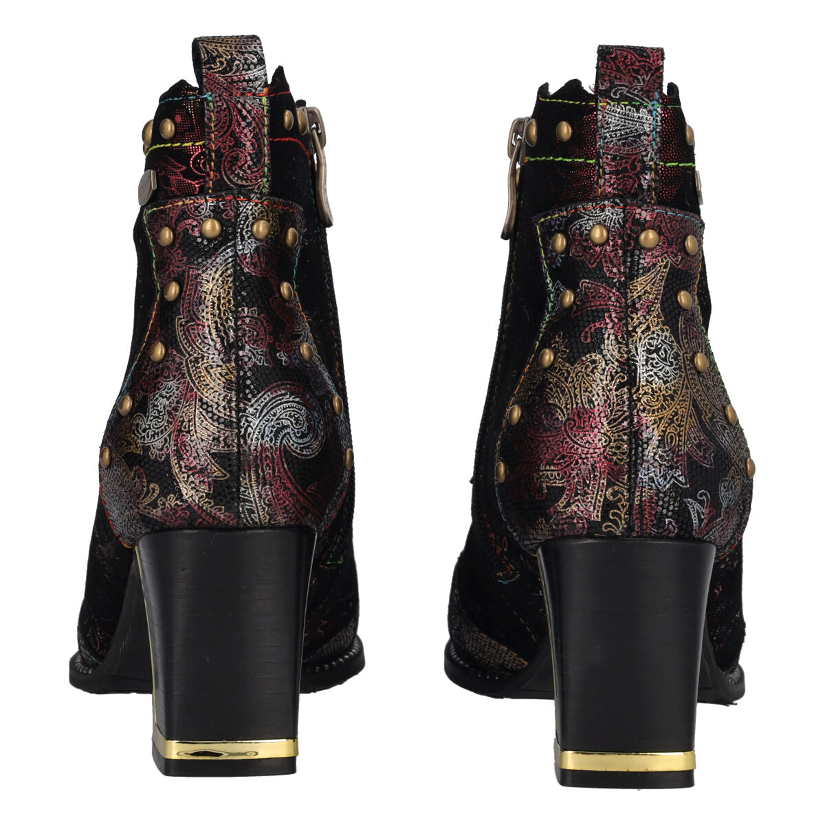Stivaletti Donna Bordeaux in Pelle