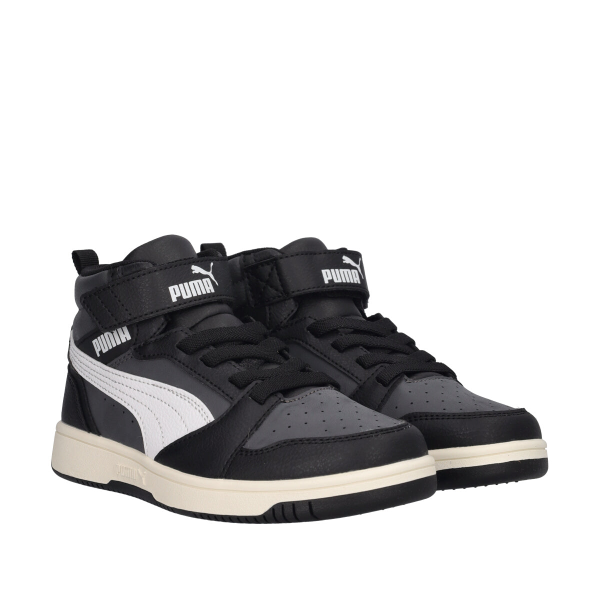 REBOUND V6 MID AC PS Sneakers Junior Grigie, Nere e Bianche