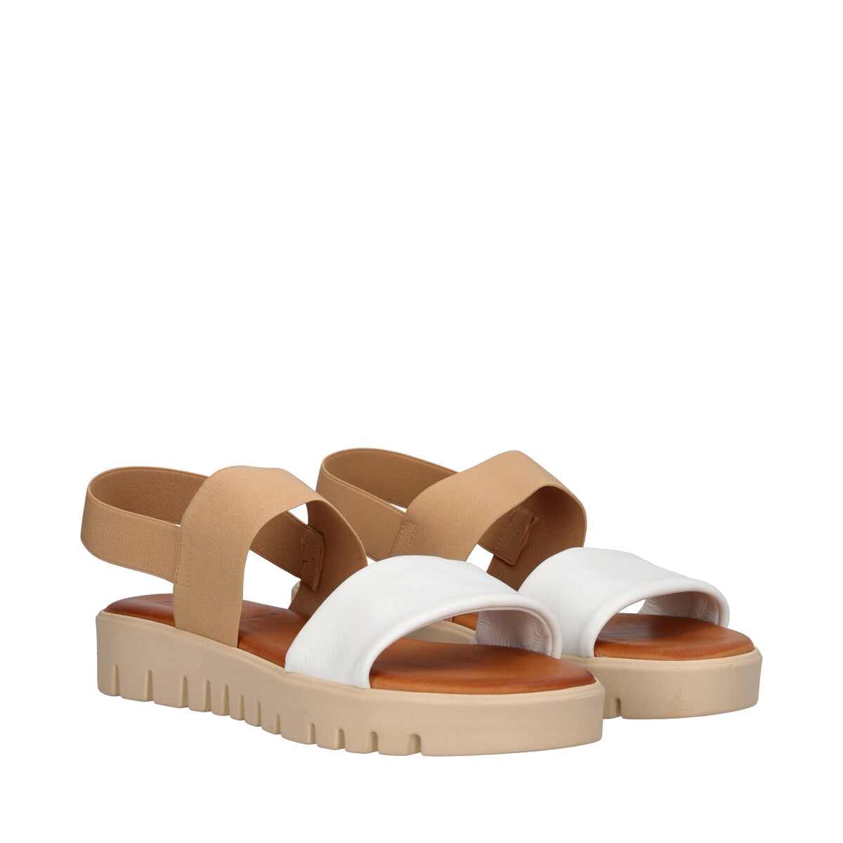 Sandali Donna Beige e Bianchi