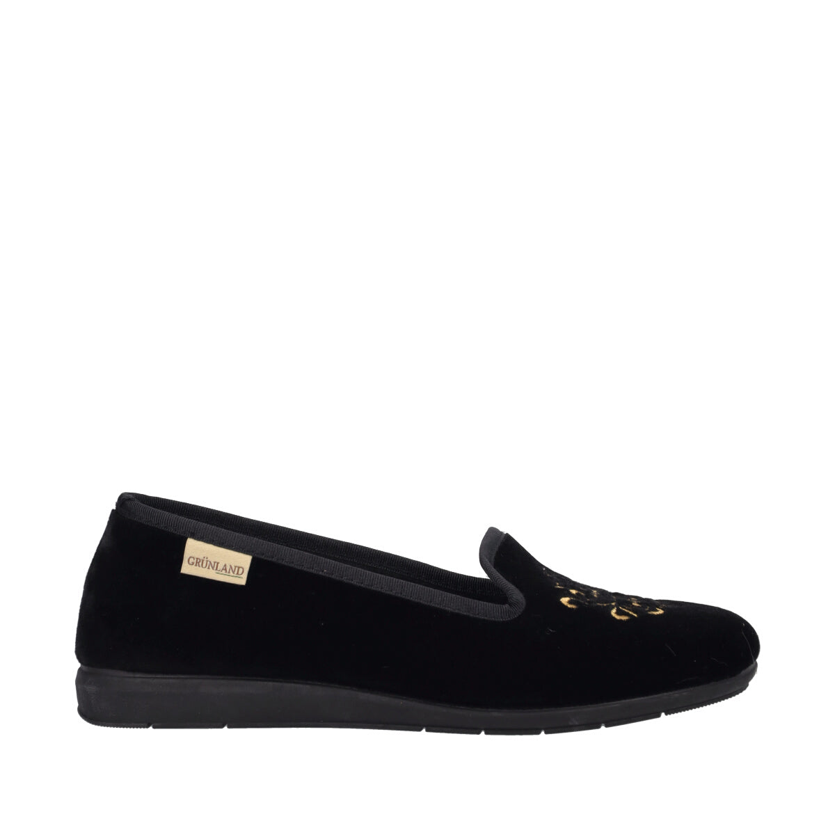 TEXI Pantofola Ballerina Donna Nere e Oro