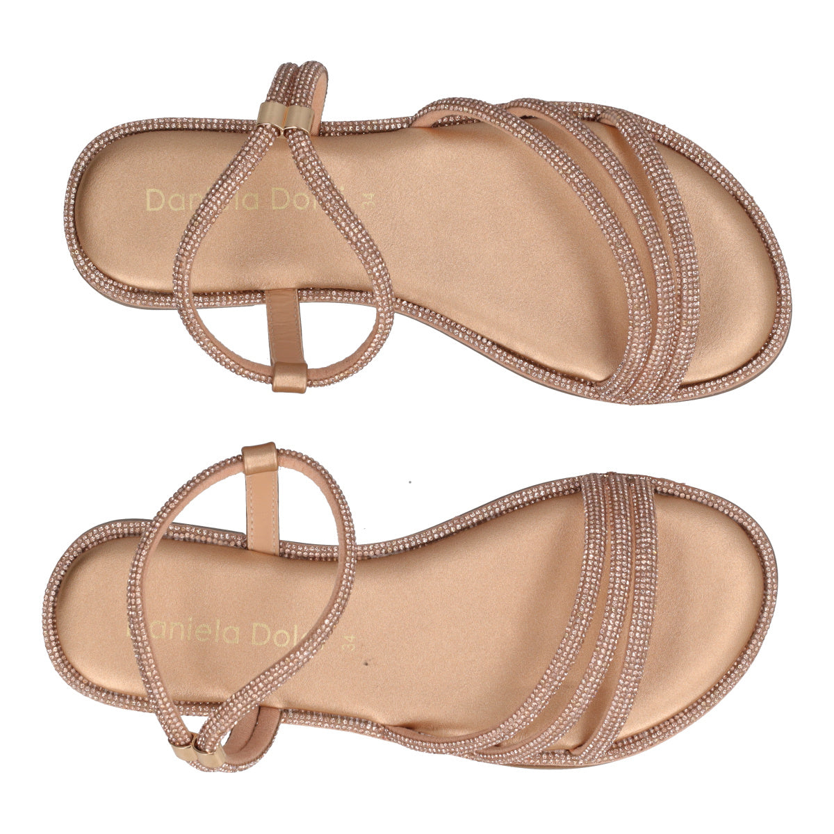 Sandali Bambina Oro Rosa