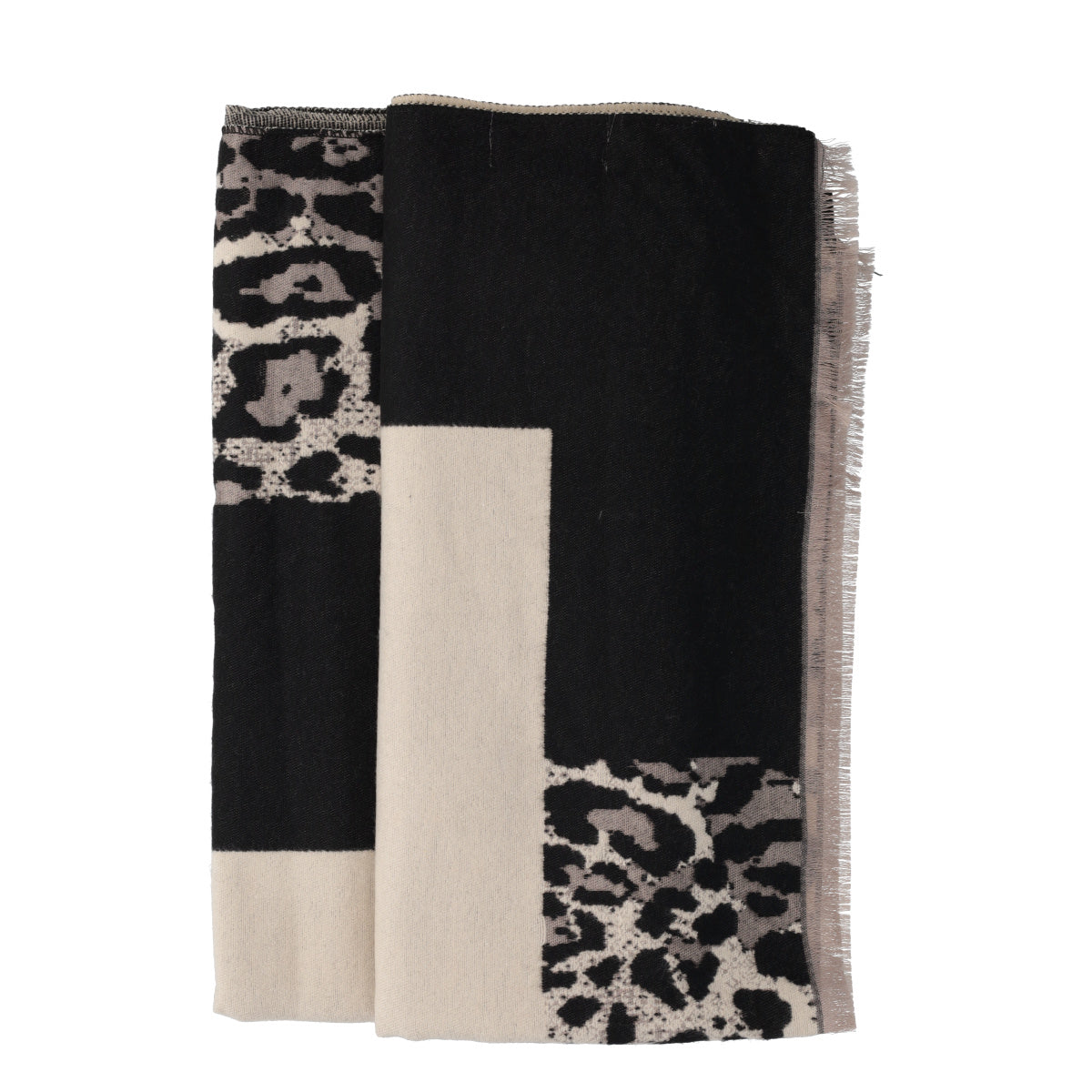 Stola Donna Nera e Beige