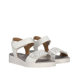 Sandali Bambina Bianche e Argento