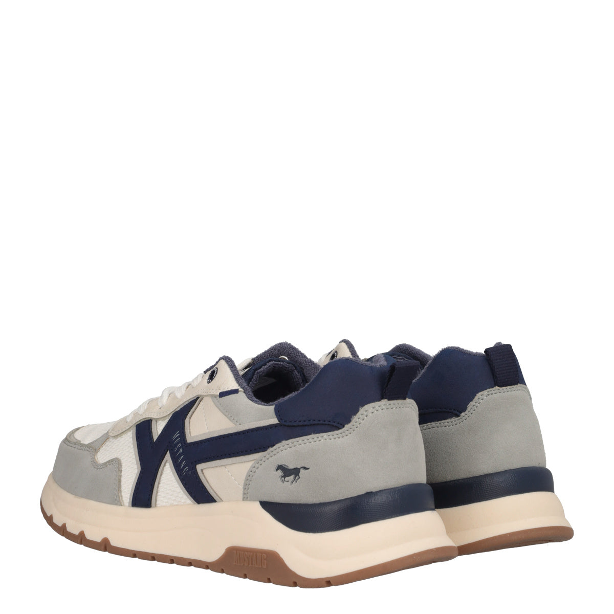 Sneakers Uomo Bianche, Grigie e Blu