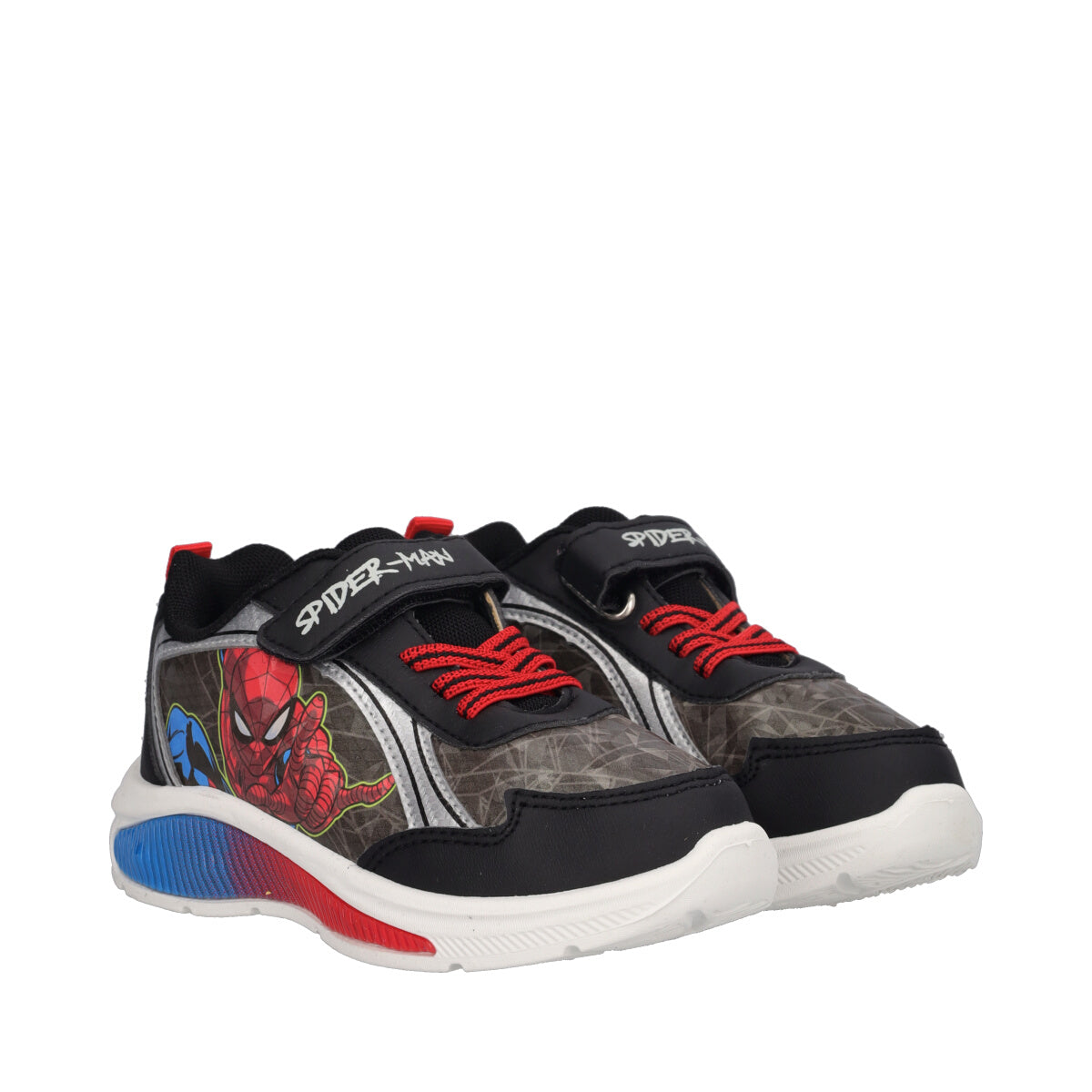 Sneakers Bambini Nere Spider Man con Luci