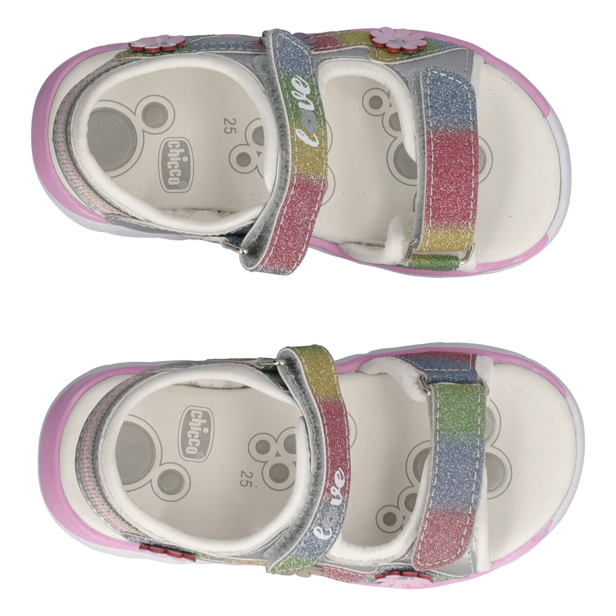 CIARINA Sandali Bambina Argento con Luci