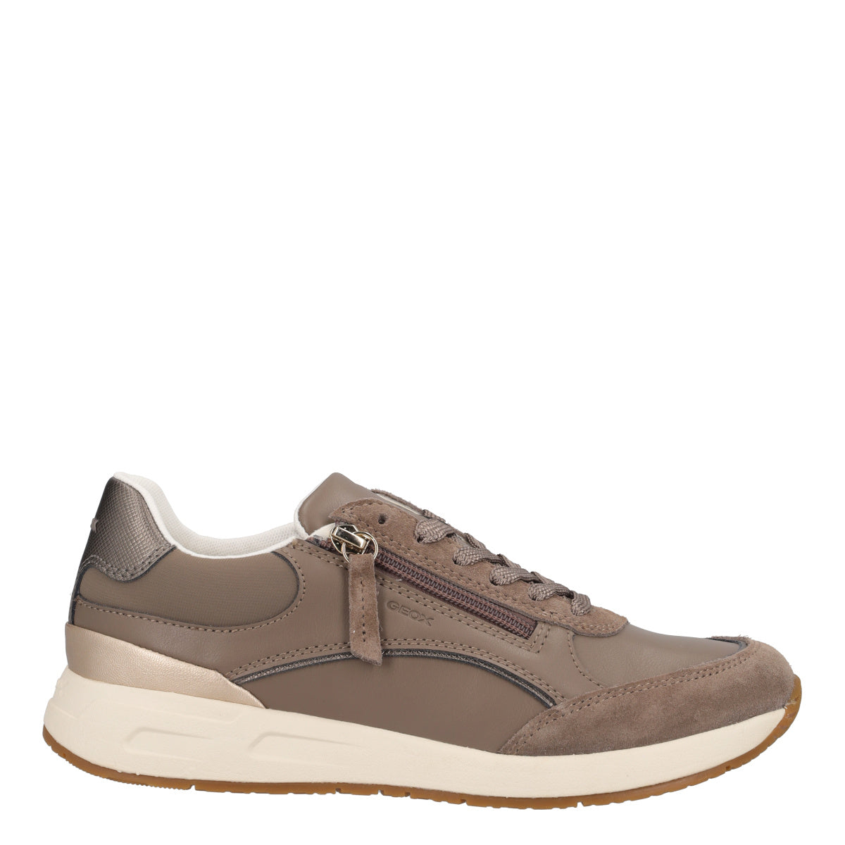 BULMYA Sneaker donna con zip e inserti scamosciati