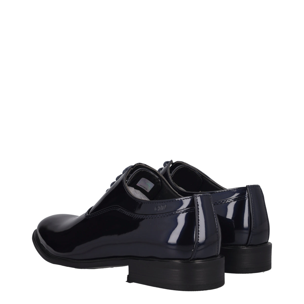 Stringate Uomo Blu in Vernice