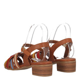 Sandali con Tacco Donna Brandy e Multicolor