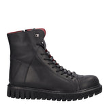 Polacchi Donna Neri in Pelle