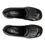 Mocassini con Tacco Donna Neri