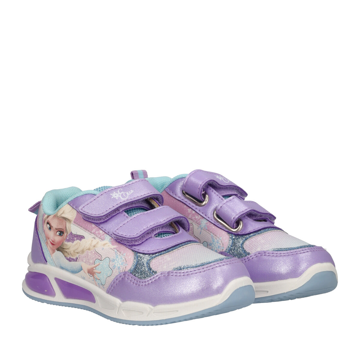 Sneakers Bambina Lilla Frozen con Luci