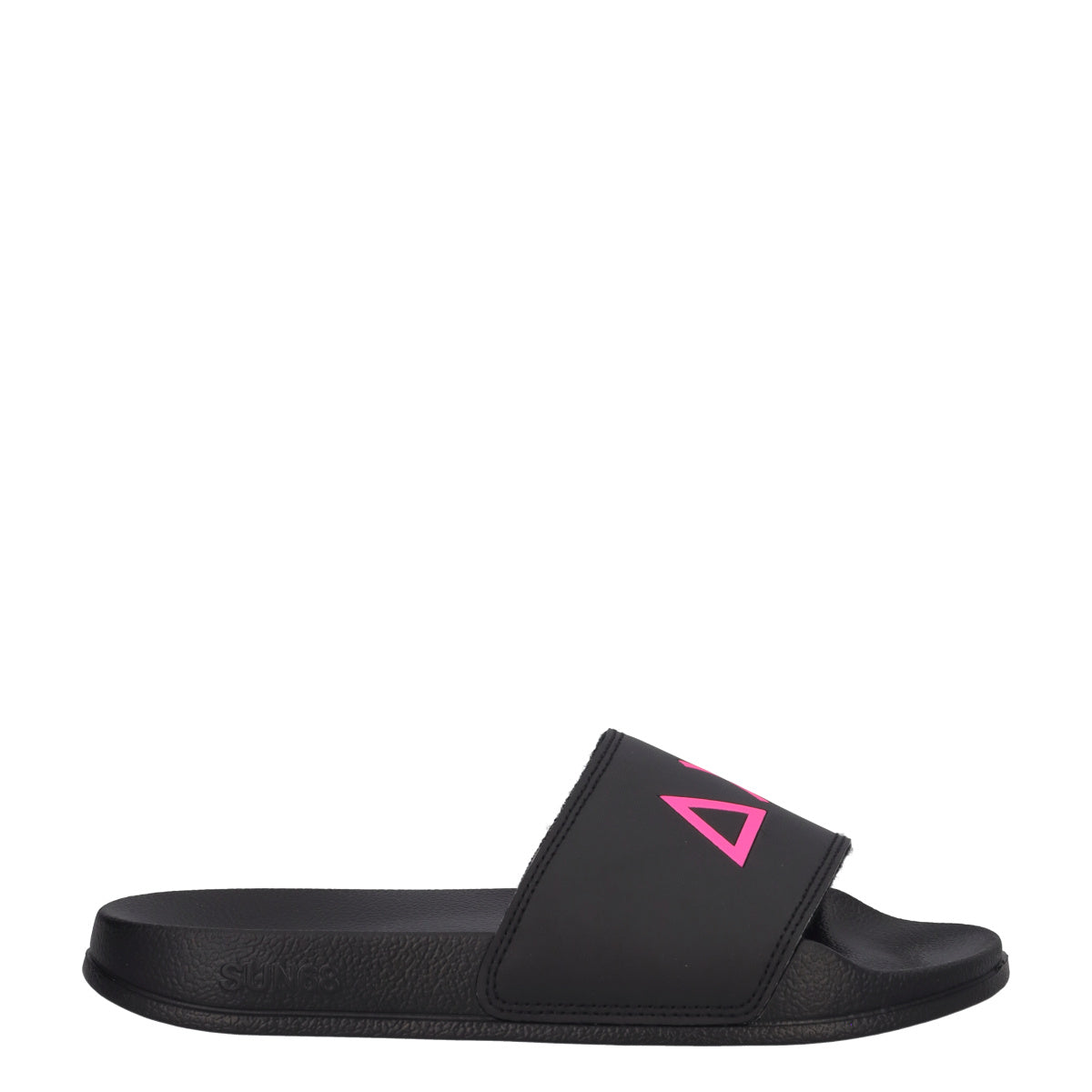 SLIPPERS LOGO Ciabatte Donna Nere e Fuxia
