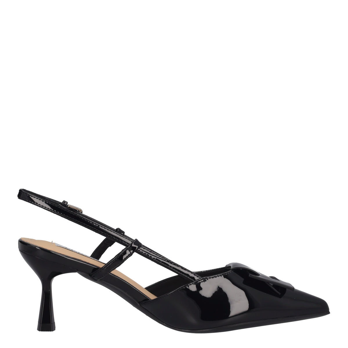 Slingback Donna Nere in Vernice