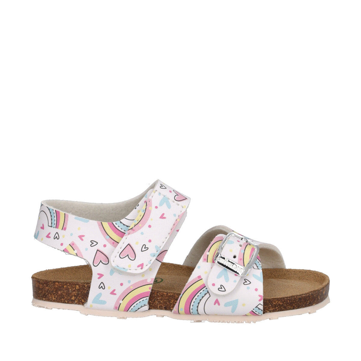AFRE Sandali Bambina Bianchi e Arcobaleni