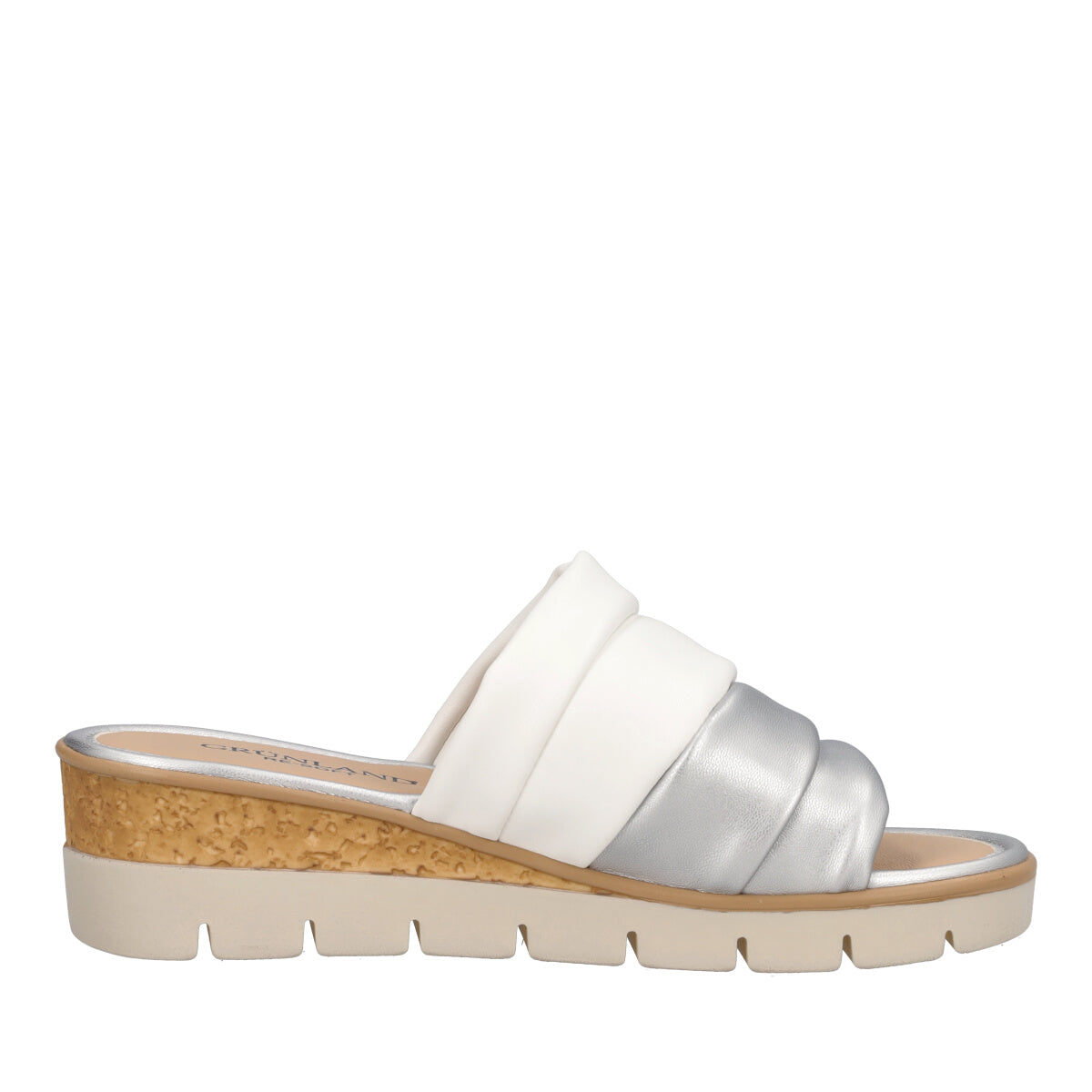 PAFO Ciabatte Donna Bianche e Argento