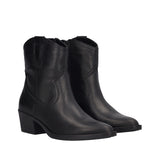 Stivaletti Texani Donna Neri in Pelle